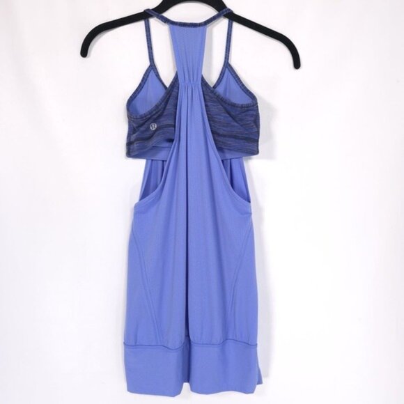 Lululemon Women's 4 No Limits Bra Tank Top Lullaby Wee Are From Space Cadet Blue - Picture 8 of 13
